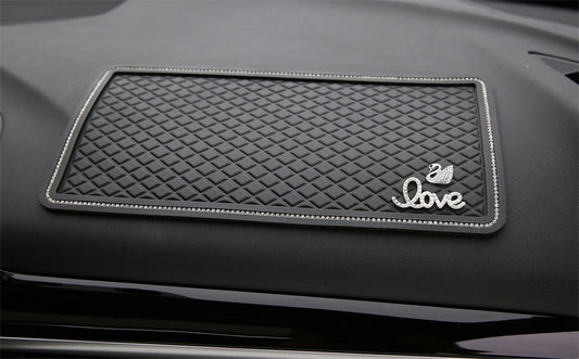 Large Creative Rhinestone Anti-Slip Car Dashboard Mat