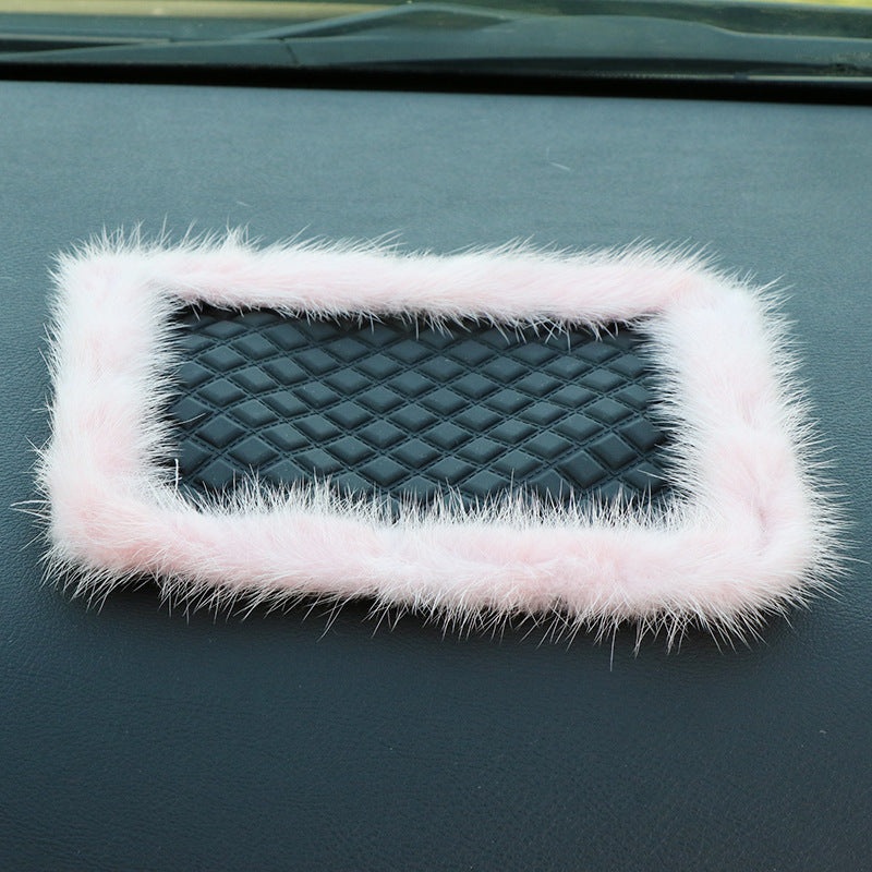 Large Creative Rhinestone Anti-Slip Car Dashboard Mat