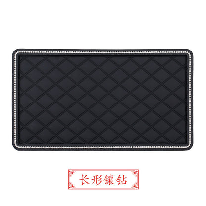 Large Creative Rhinestone Anti-Slip Car Dashboard Mat