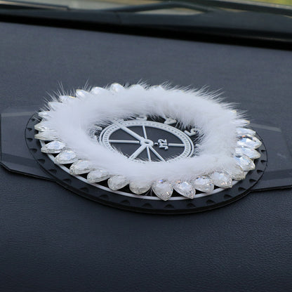 Large Creative Rhinestone Anti-Slip Car Dashboard Mat