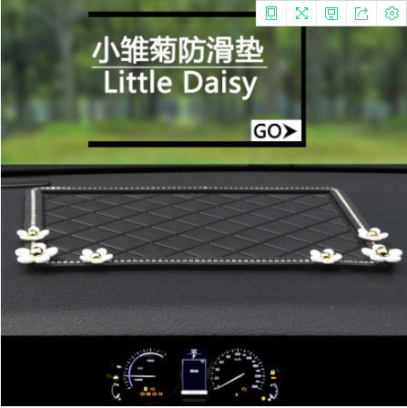 Large Creative Rhinestone Anti-Slip Car Dashboard Mat