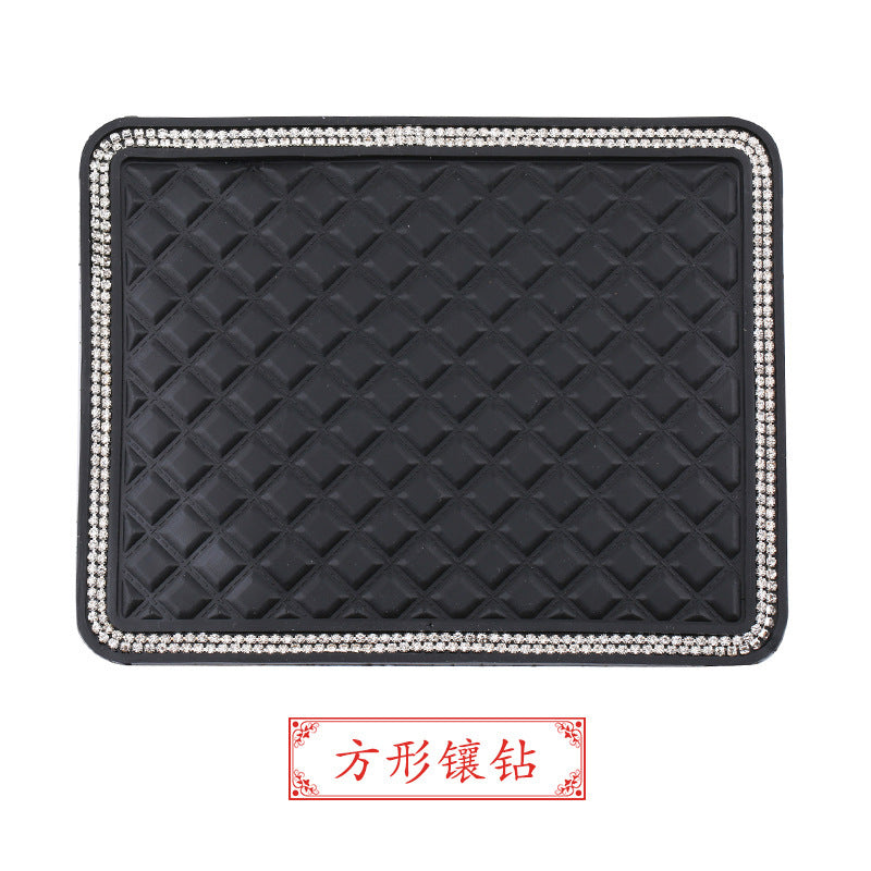 Large Creative Rhinestone Anti-Slip Car Dashboard Mat